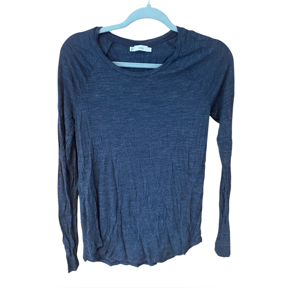 Vince Dark Gray Long Sleeve T Shirt